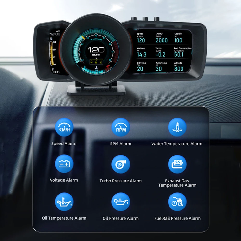 A600 OBD2 +GPS dual-mode HUD Gauge Digital Turbo boost Oil Pressure Temperature for Car Afr RPM Fuel Level Speed EXT Oil Meter
A600 OBD2 +GPS dual-mode HUD Gauge Digital Turbo boost Oil Pressure Temperature for Car Afr RPM Fuel Level Speed EXT Oil Meter