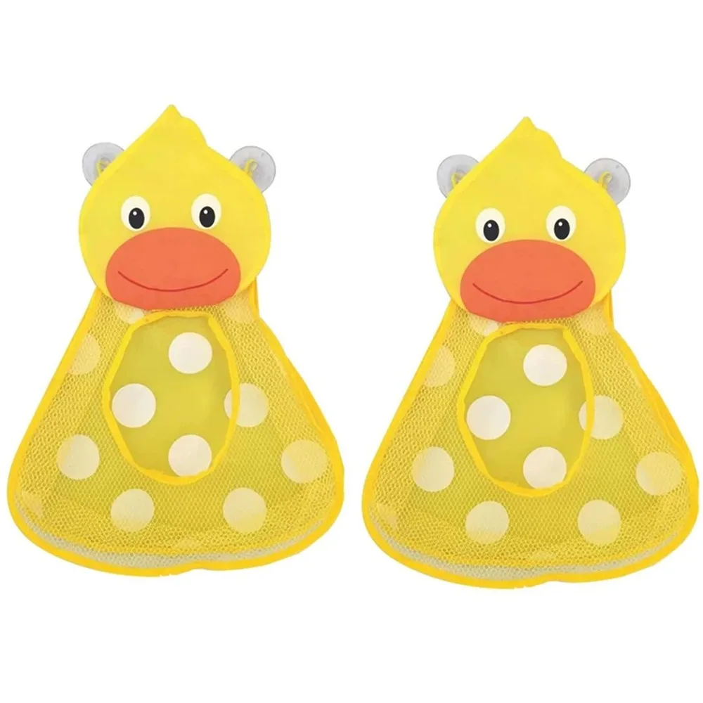 Duck Shapes Baby Bath Toys Storage Bag with Suction Cup Cartoon Bath Game Bag Large Capacity Cute Frog Mesh Net Bag 
Duck Shapes Baby Bath Toys Storage Bag with Suction Cup Cartoon Bath Game Bag Large Capacity Cute Frog Mesh Net Bag