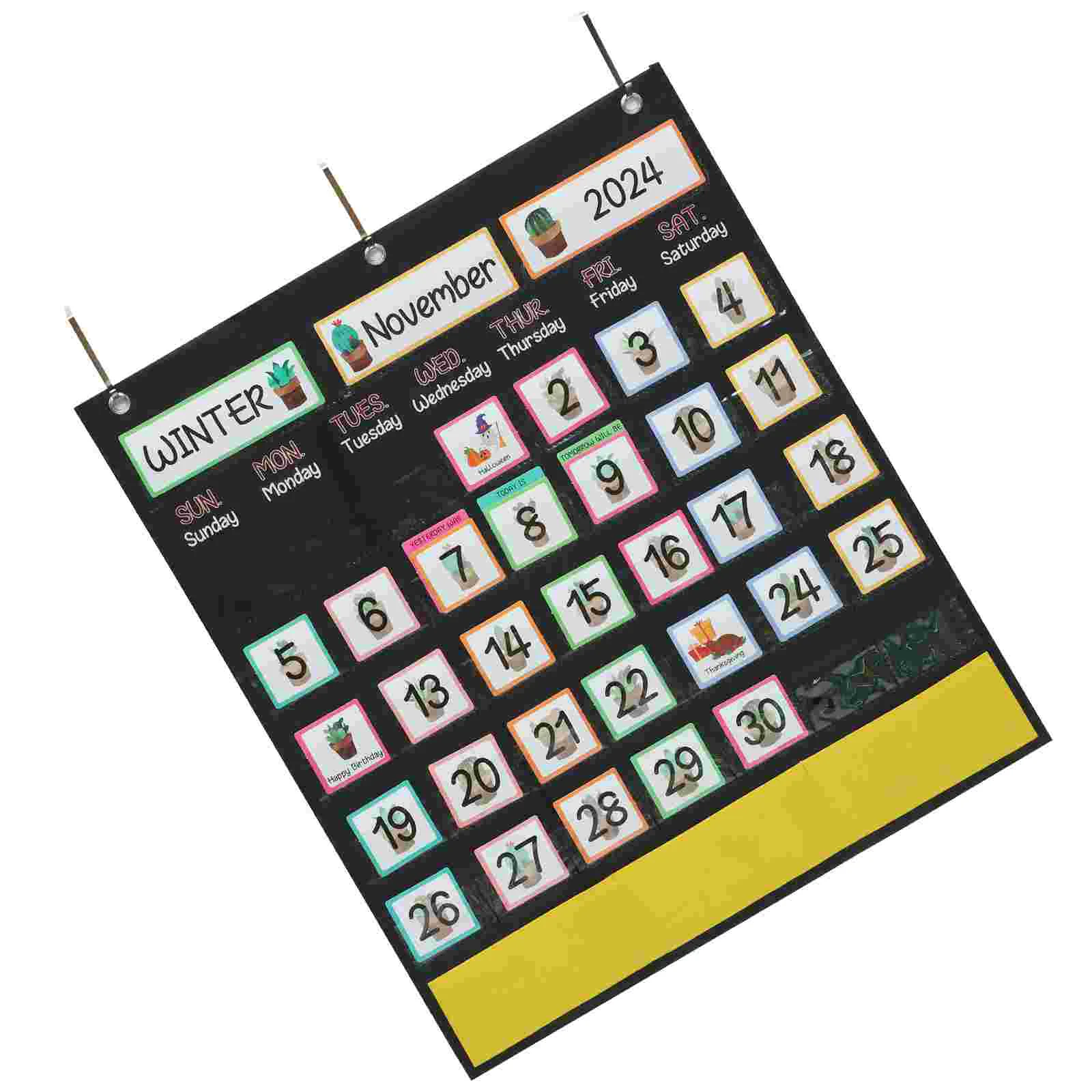 Tool Wall-mounted School Family Weekly Calendar Hanging Bag Primary Calendars Pocket Classroom Chart PVC Polyester
Tool Wall-mounted School Family Weekly Calendar Hanging Bag Primary Calendars Pocket Classroom Chart PVC Polyester