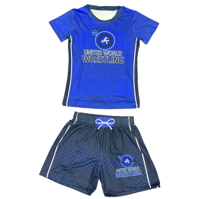 2026 New UWW Theme Wrestling Set: Quick-drying, Breathable, Anti-chafing Short-sleeved Shirt and Shorts Two-piece Set, Unisex.
2026 New UWW Theme Wrestling Set: Quick-drying, Breathable, Anti-chafing Short-sleeved Shirt and Shorts Two-piece Set, Unisex.