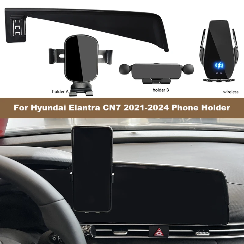 Gravity Car Phone Holder For Hyundai Elantra CN7 2021-2024 8/15.6-inch Screen Fix Navigation Bracket Base Wireless Charger Stand
Gravity Car Phone Holder For Hyundai Elantra CN7 2021-2024 8/15.6-inch Screen Fix Navigation Bracket Base Wireless Charger Stand