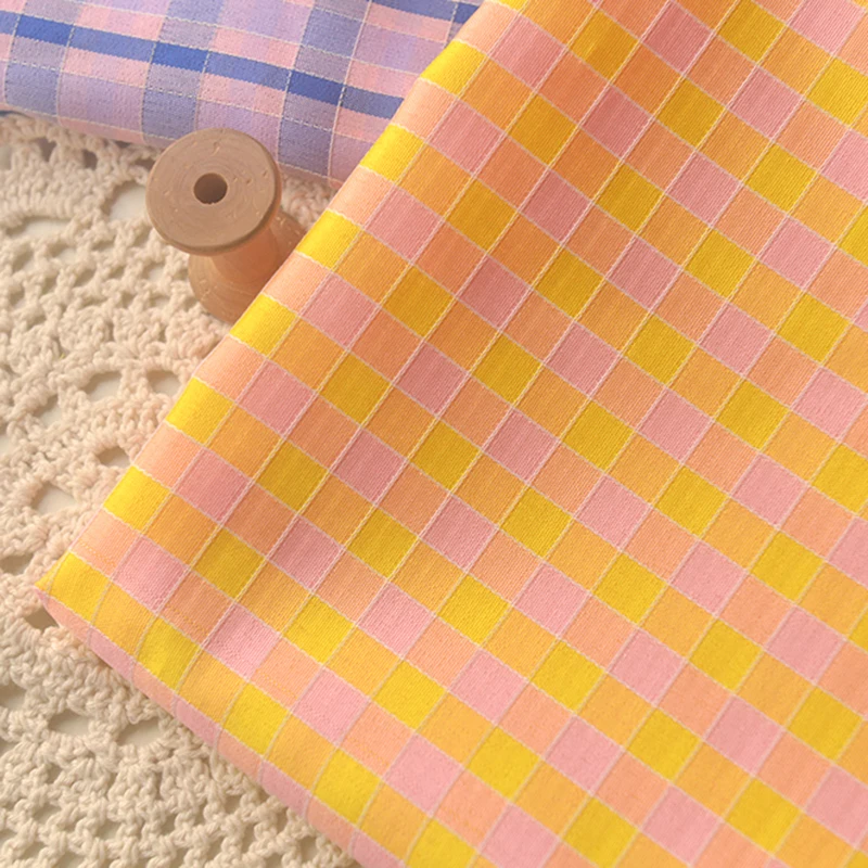 145x50cm Pink Yellow White Purple Check Polyester Sewing Cloth, for Dress Shirt Clothes Hair Pillow Tablecloth Curtain Fabric
145x50cm Pink Yellow White Purple Check Polyester Sewing Cloth, for Dress Shirt Clothes Hair Pillow Tablecloth Curtain Fabric