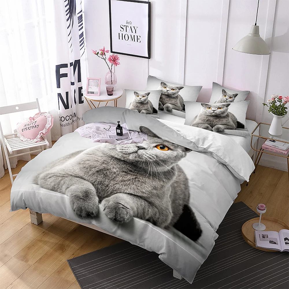 Cartoon Pet Cat/dog/zebra/Duvet Cover Set Animal Theme Bedding Set Queen Soft Comforter Cover For Kids Microfiber Bedclothes 3d
Cartoon Pet Cat/dog/zebra/Duvet Cover Set Animal Theme Bedding Set Queen Soft Comforter Cover For Kids Microfiber Bedclothes 3d