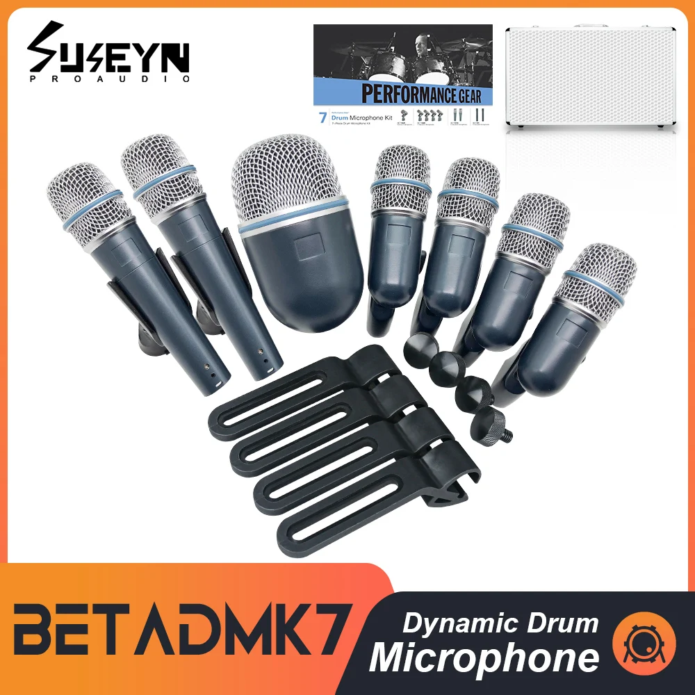 BETA DMK7 Drum Microphone Set Professional Wired Dynamic Microphone Suitable for Bands and Live Performances
BETA DMK7 Drum Microphone Set Professional Wired Dynamic Microphone Suitable for Bands and Live Performances
