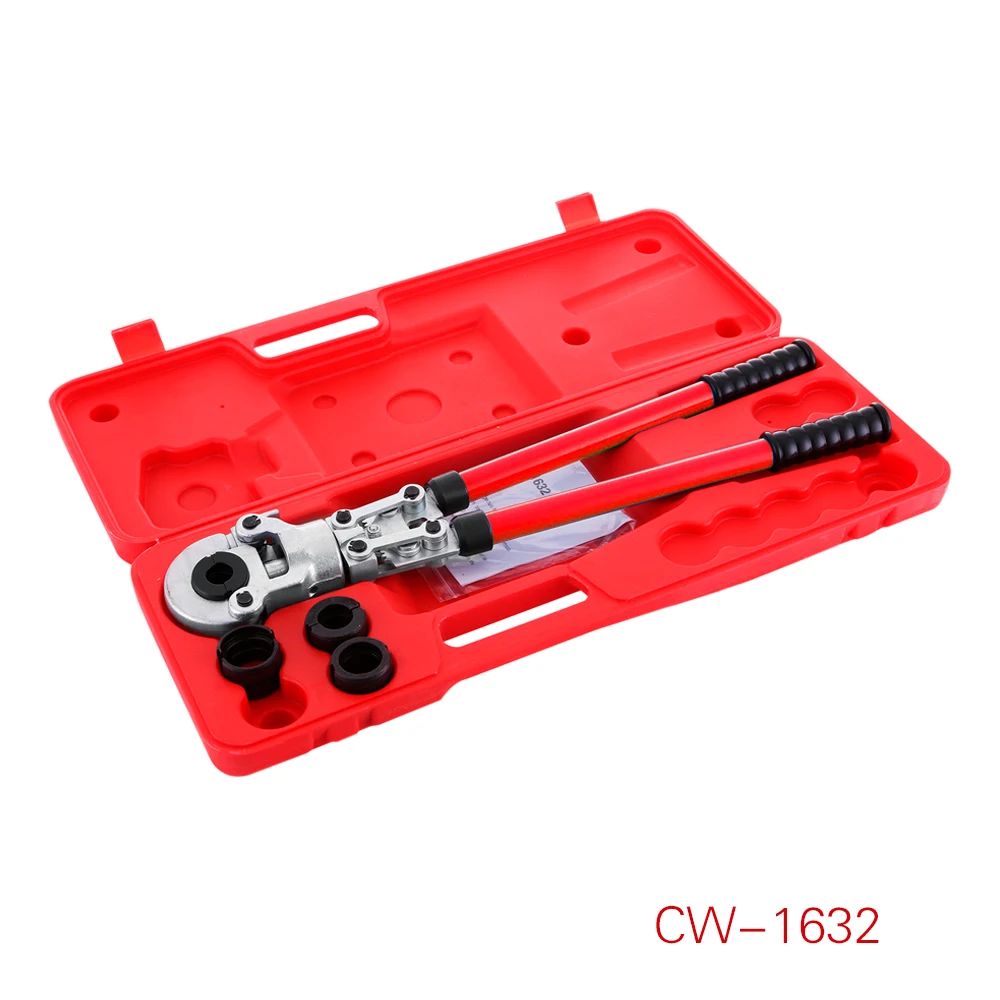 CW-1632 Manual Pipe Press Tool and TH/U/V Mold Pipe Fitting Crimping Tool
CW-1632 Manual Pipe Press Tool and TH/U/V Mold Pipe Fitting Crimping Tool