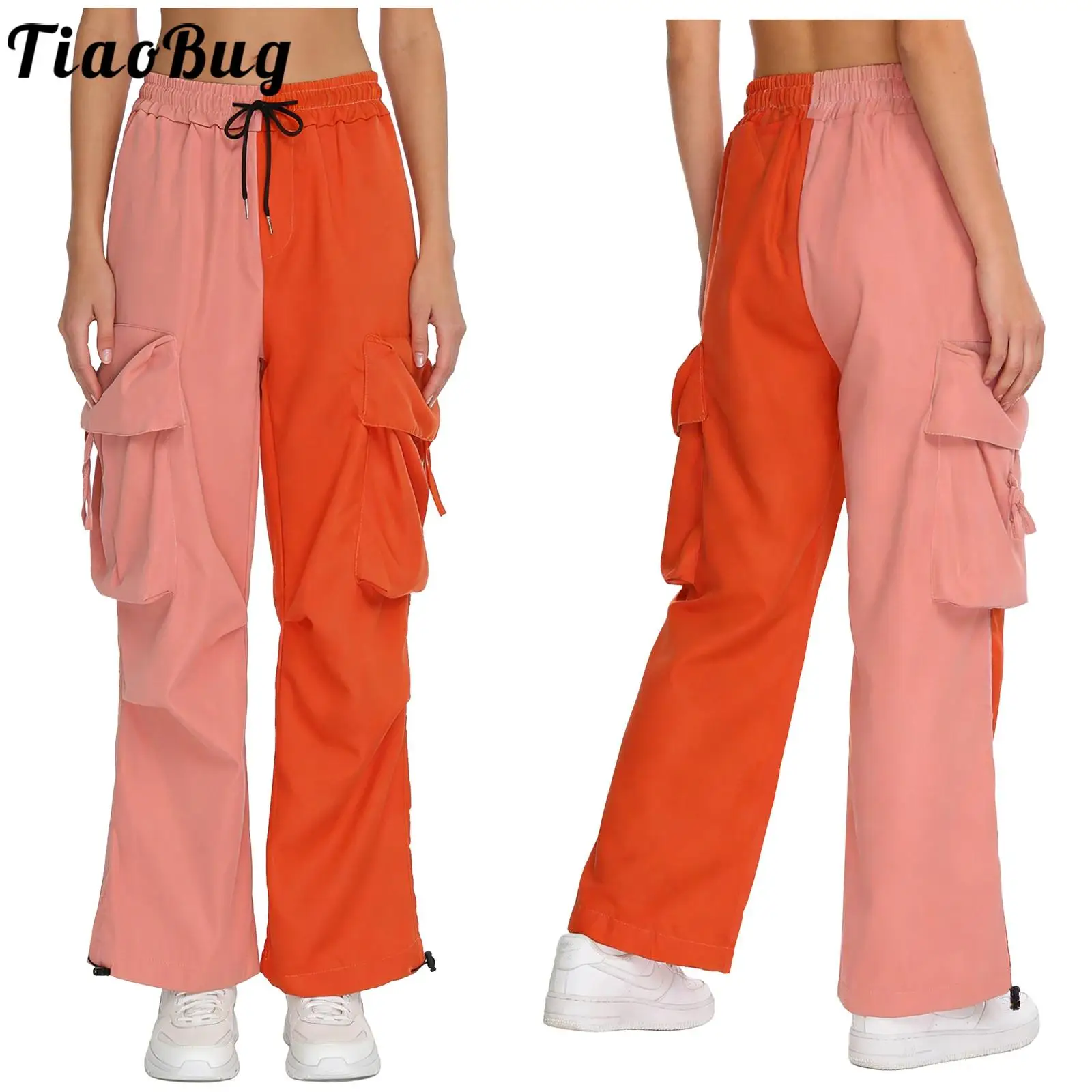 Женские стильные брюки-карго в стиле Y2K с цветными блоками, повседневные танцевальные брюки, эластичный пояс, шнурок, множество карманов, длинные брюки, уличная одежда
Женские стильные брюки-карго в стиле Y2K с цветными блоками, повседневные танцевальные брюки, эластичный пояс, шнурок, множество карманов, длинные брюки, уличная одежда