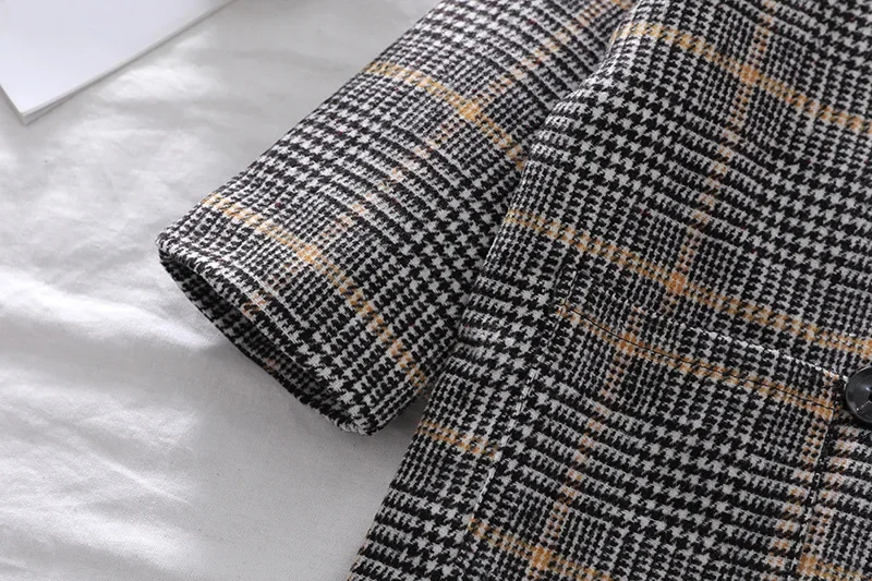 Boys Plaid Trench Coat Jacket 28