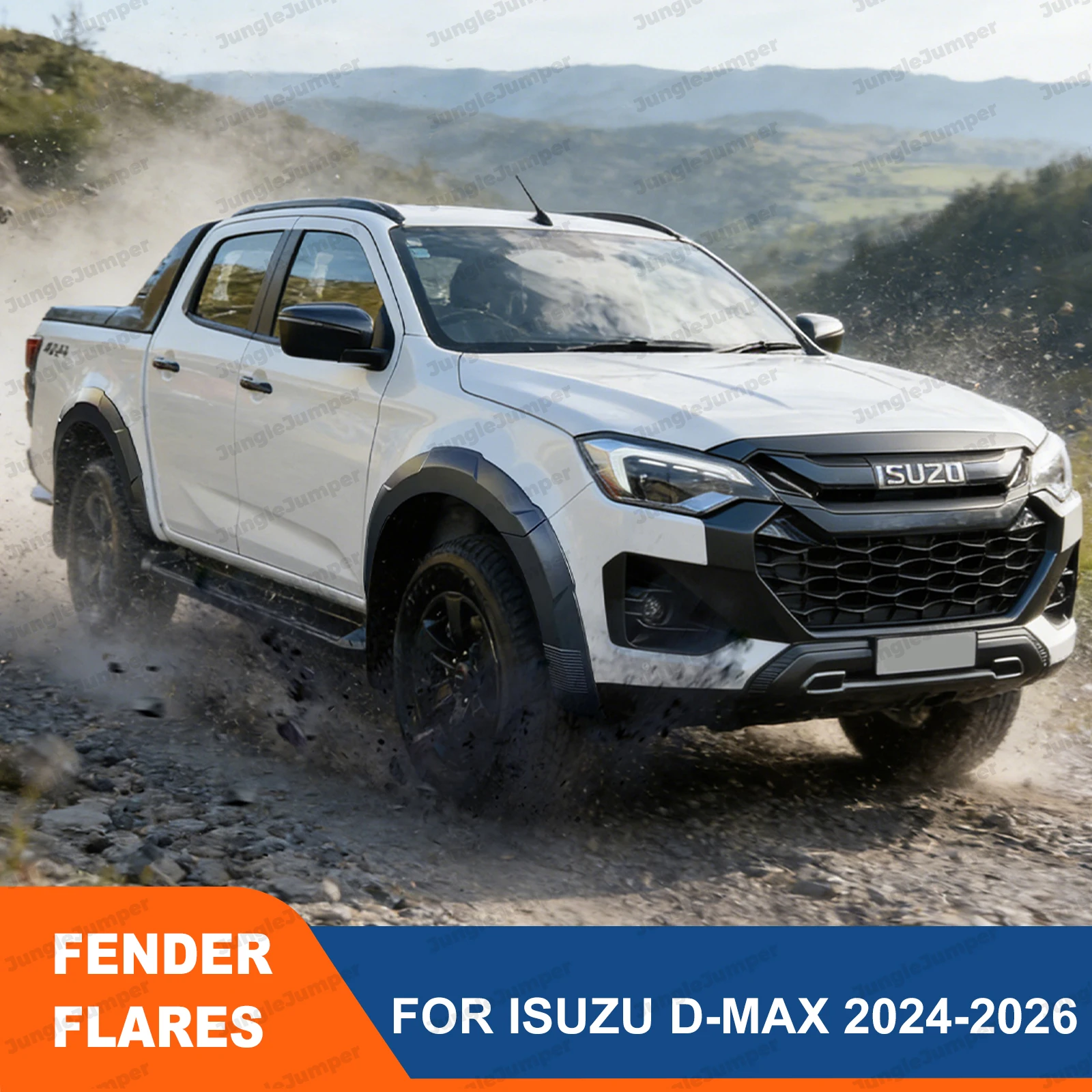 Front & Rear Fender Flares Wheel Arch Cover Trim For ISUZU D-MAX Dmax 2024 2025 2026 Double Cab Extension Offroad Car Accessorie
Front & Rear Fender Flares Wheel Arch Cover Trim For ISUZU D-MAX Dmax 2024 2025 2026 Double Cab Extension Offroad Car Accessorie