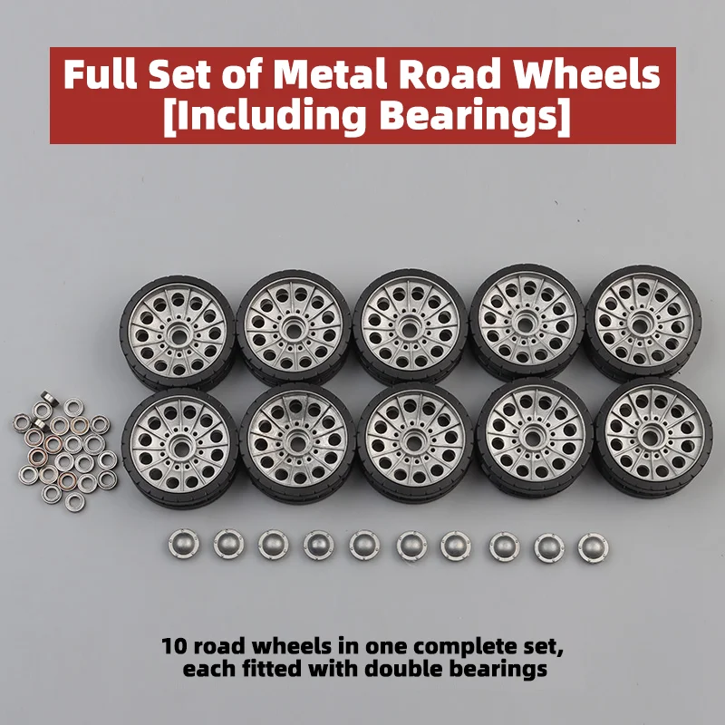 1/16 Scale RC Tank Spare Parts Compatible with Heng Long 3909 1/16 T34 Tank Model (Metal Road Sprocket Idler Wheels Track )
1/16 Scale RC Tank Spare Parts Compatible with Heng Long 3909 1/16 T34 Tank Model (Metal Road Sprocket Idler Wheels Track )