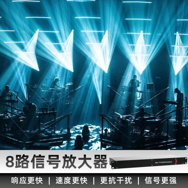 8-Channel Signal Amplifier DMX512 Signal Distributor Optoelectronic Isolation Stage Light Amplifier Signal Expander
8-Channel Signal Amplifier DMX512 Signal Distributor Optoelectronic Isolation Stage Light Amplifier Signal Expander