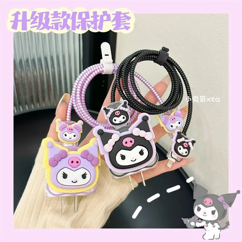 Sanrio Kuromi Cartoon Anime Data Cable Protective Case Kawaii Fashion Simple Anti-Folding Anti-Fall Charger Protective Case
Sanrio Kuromi Cartoon Anime Data Cable Protective Case Kawaii Fashion Simple Anti-Folding Anti-Fall Charger Protective Case