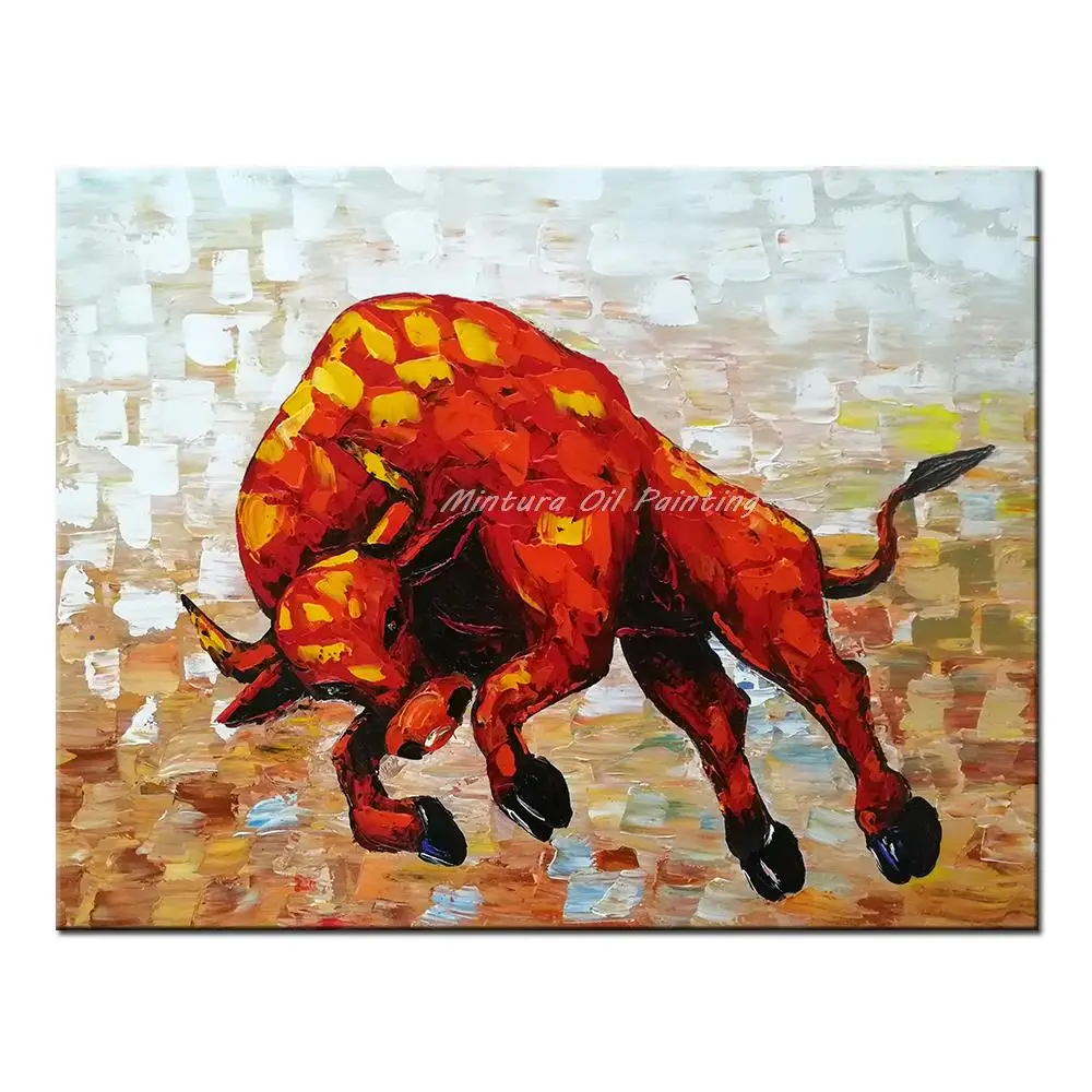 Mintura,Wall Picture for Living Room Oil Painting on Canvas,Handpainted The Fierce Cow,Home Decor Office Decor Wall Art,No Frame
Mintura,Wall Picture for Living Room Oil Painting on Canvas,Handpainted The Fierce Cow,Home Decor Office Decor Wall Art,No Frame
