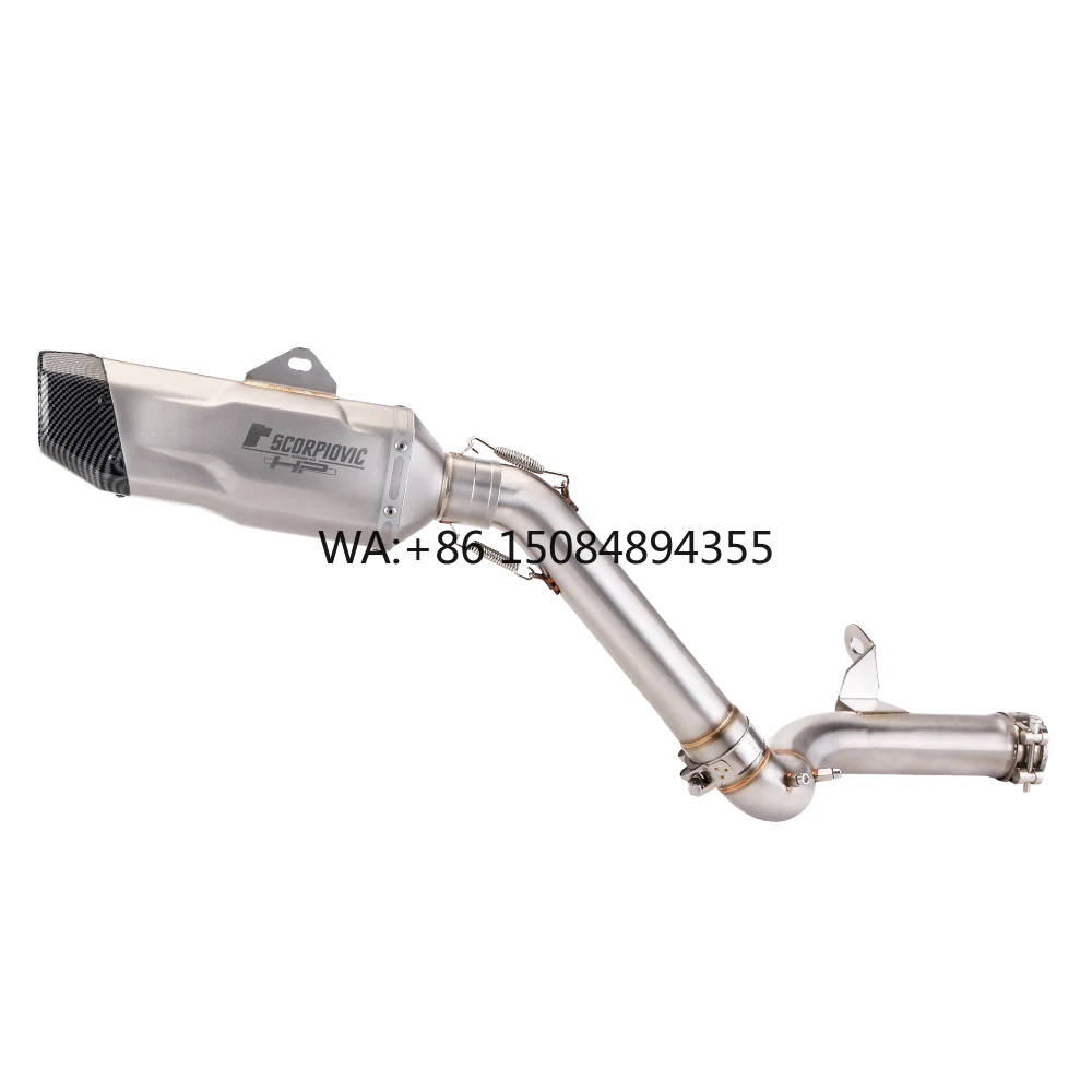 New 540mm Slip Modified Motorcycle Exhaust Mid Link Pipe Connector Tube for F750GS F850GS 2018 2019 2020 Rear Muffler Tip
New 540mm Slip Modified Motorcycle Exhaust Mid Link Pipe Connector Tube for F750GS F850GS 2018 2019 2020 Rear Muffler Tip