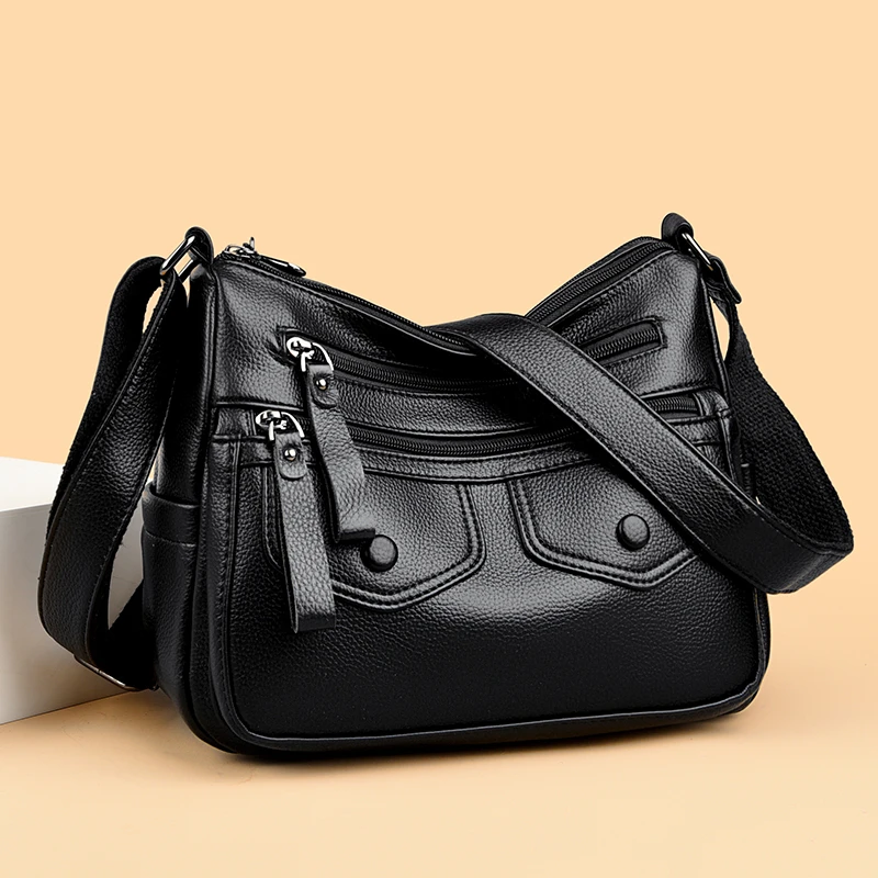 High Quality Women PU Leather Shoulder Bag Fashion Ladies Handbags Crossbody Bags for Women Casual Female Zipper Messenger Bag
High Quality Women PU Leather Shoulder Bag Fashion Ladies Handbags Crossbody Bags for Women Casual Female Zipper Messenger Bag