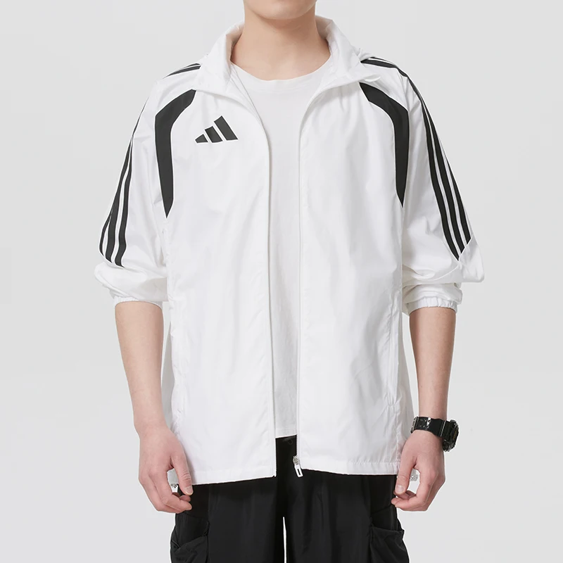 Adidas Men's Sportswear Football Training Woven Jacket Windproof Running Fitness Hooded Jacket Jy9734
Adidas Men's Sportswear Football Training Woven Jacket Windproof Running Fitness Hooded Jacket Jy9734