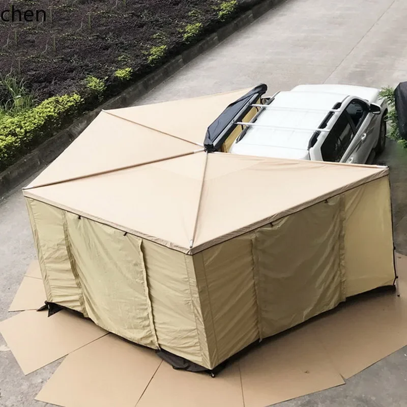X6-3 fan-shaped car canopy 270-degree side tent, frameless quick-open roof tent
X6-3 fan-shaped car canopy 270-degree side tent, frameless quick-open roof tent