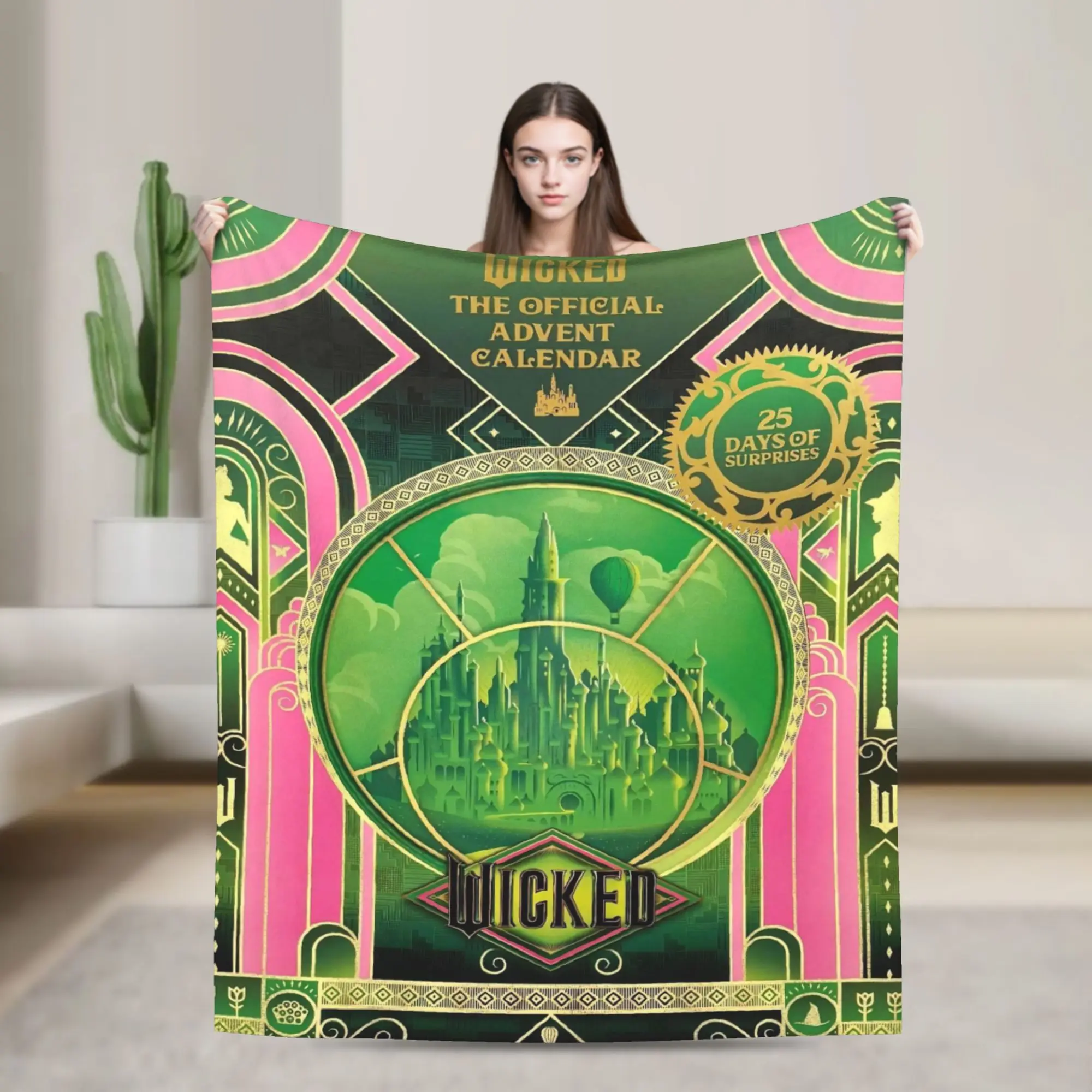 Wicked For Good Blanket Cover Coral Fleece Plush Musical Movie Soft Throw Blankets for Bedroom Sofa Bedroom Quilt
Wicked For Good Blanket Cover Coral Fleece Plush Musical Movie Soft Throw Blankets for Bedroom Sofa Bedroom Quilt