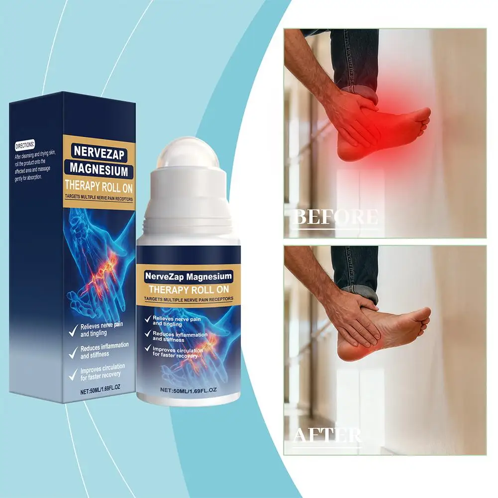 Nerve Relief Rollerball Magnesium Therapy Roll-On Oil Waist Spine Joint Muscle Ache Rheumatism Arthritis Treatment Roll-On 1pc
Nerve Relief Rollerball Magnesium Therapy Roll-On Oil Waist Spine Joint Muscle Ache Rheumatism Arthritis Treatment Roll-On 1pc