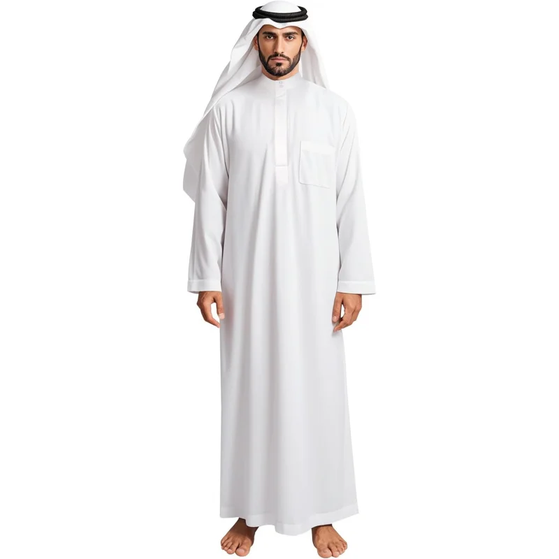 Men's Muslim Clothes Thobe Middle East Kaftan Saudi Arab Caftans Islamic Abaya Dress Dubai Robes
Men's Muslim Clothes Thobe Middle East Kaftan Saudi Arab Caftans Islamic Abaya Dress Dubai Robes
