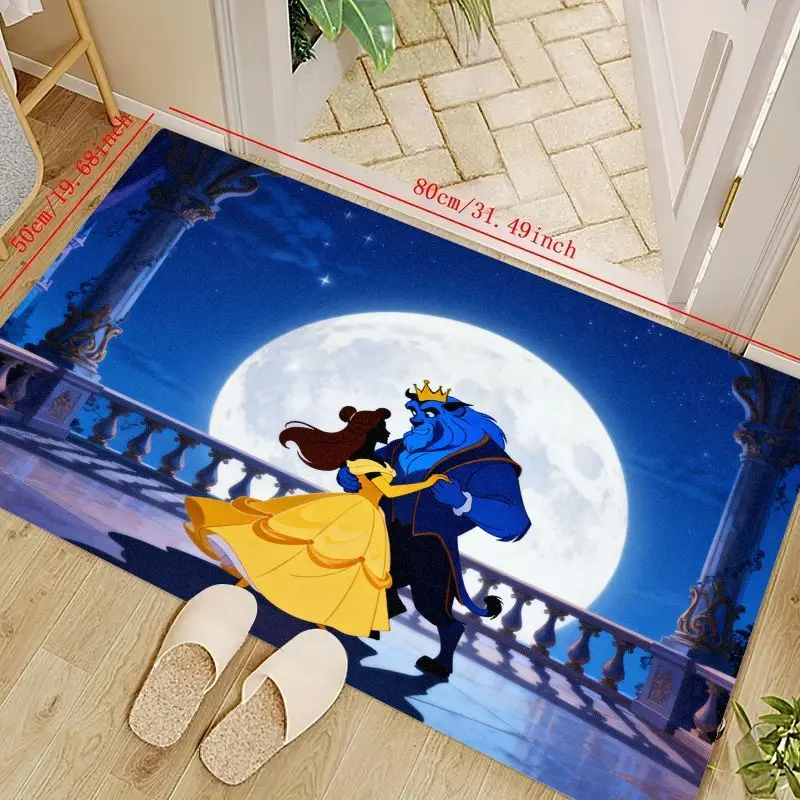 1 шт. Disney Beauty and the Beast Belle & Beast Романтический танец под полнолуние Коврик для двери, 50x80 см (19,68x31,49 дюйма) Классический мультфильм An
1 шт. Disney Beauty and the Beast Belle & Beast Романтический танец под полнолуние Коврик для двери, 50x80 см (19,68x31,49 дюйма) Классический мультфильм An