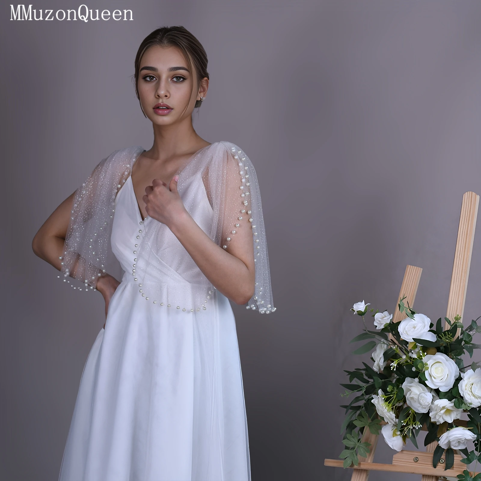 TOPQUEEN VG40A Новое съемное короткое свадебное платье с модной накидкой и поясом-зажимом, свадебный кардиган
TOPQUEEN VG40A Новое съемное короткое свадебное платье с модной накидкой и поясом-зажимом, свадебный кардиган