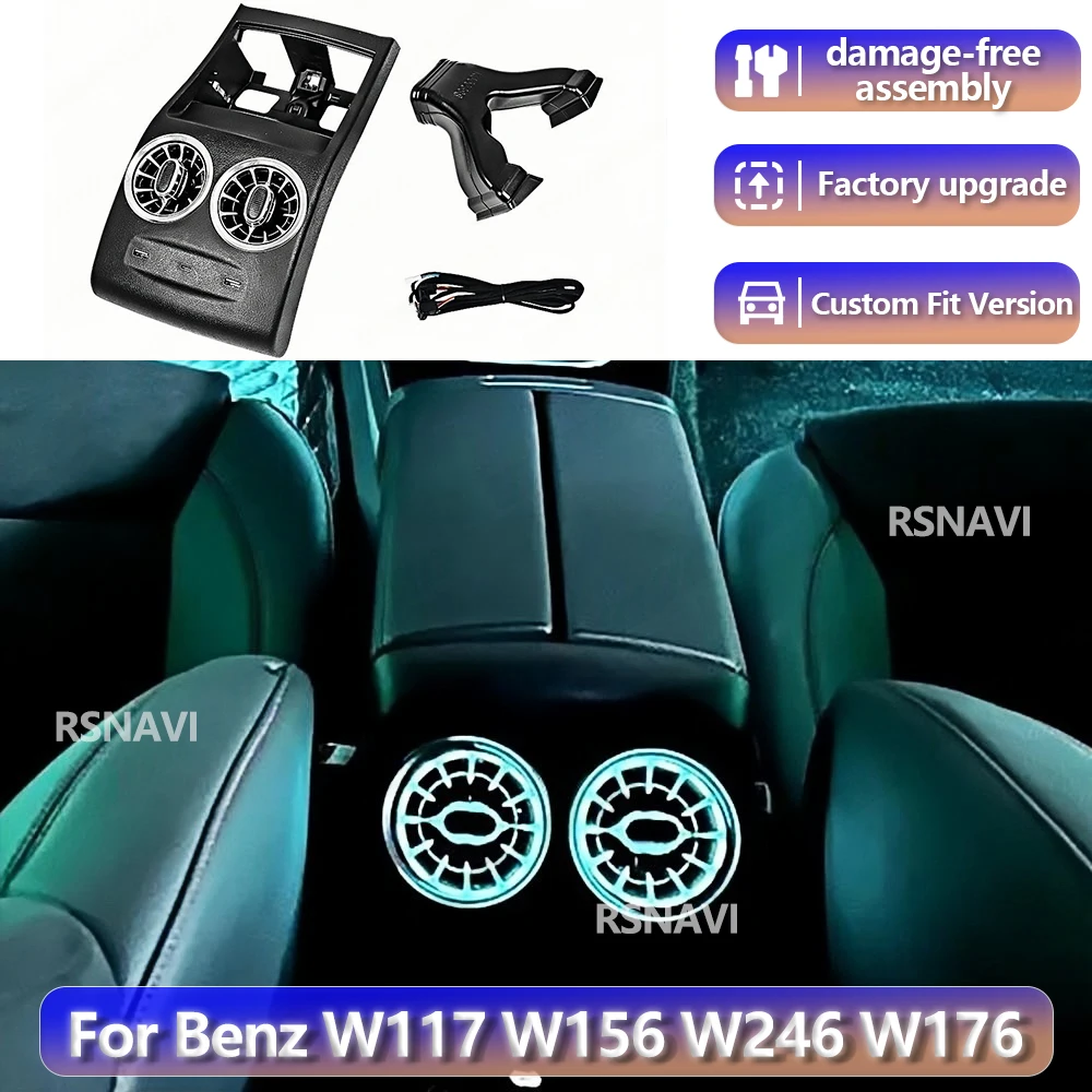 RGB color streamer For Benz W117 X156 W246 W176 2018 - 2023 12 Colors Ambient light Rear Air Vent Panel Interior Luxury Interior
RGB color streamer For Benz W117 X156 W246 W176 2018 - 2023 12 Colors Ambient light Rear Air Vent Panel Interior Luxury Interior