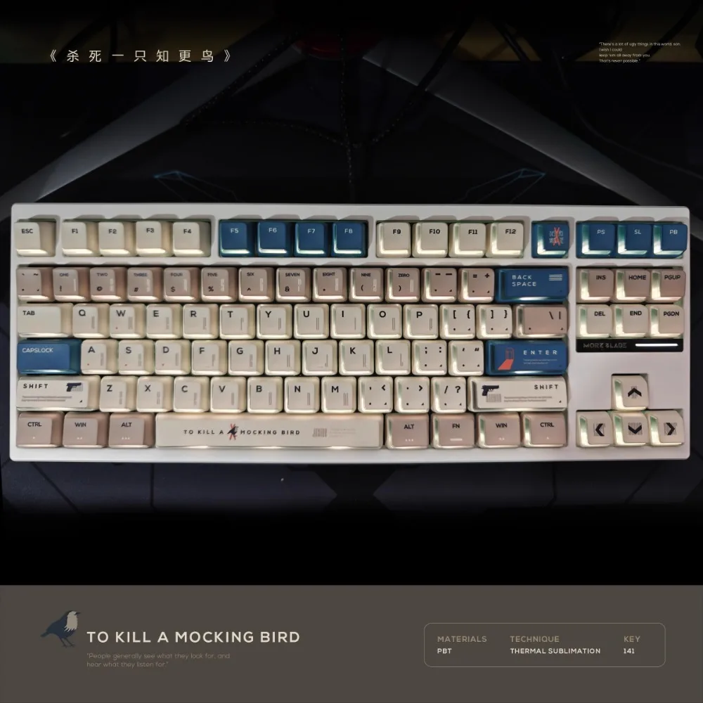 Echome To kill a mockingbird Theme Keycaps Custom PBT Artisan Mechanical Keyboard Key Caps 146keys Game Cherry Profile Keycap
Echome To kill a mockingbird Theme Keycaps Custom PBT Artisan Mechanical Keyboard Key Caps 146keys Game Cherry Profile Keycap