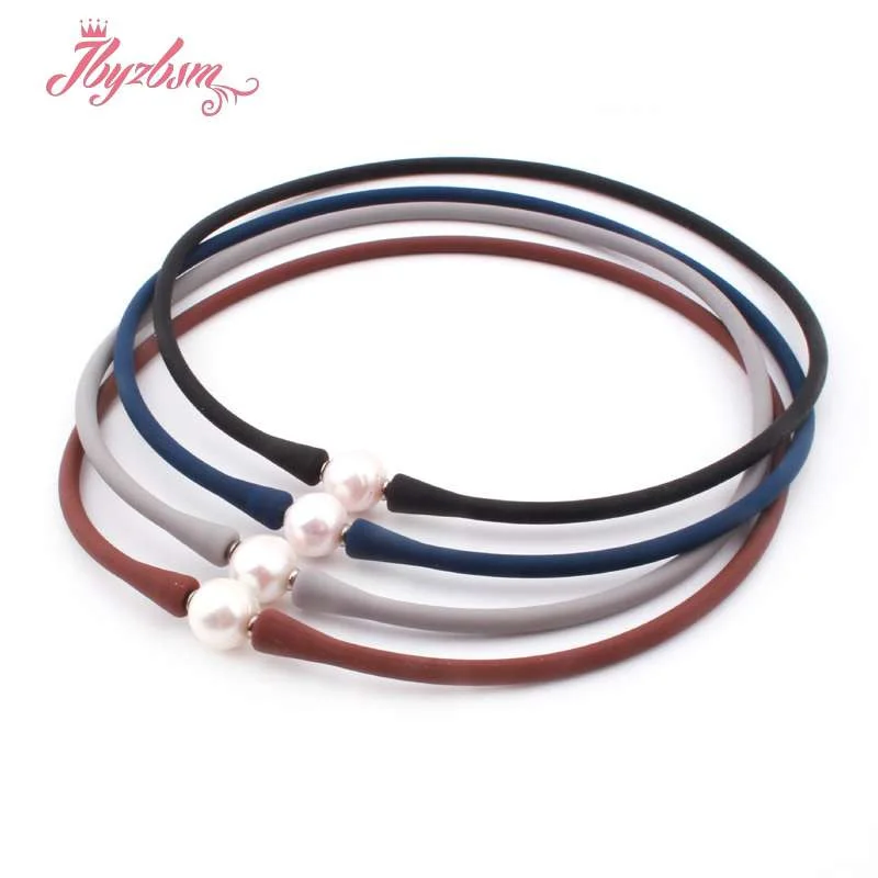 10mm Freshwater Pearl Blue Gray Black Brown Silicone Bracelet Necklace Casual Waterproof Fashion Jewelry For Woman Man Gift
10mm Freshwater Pearl Blue Gray Black Brown Silicone Bracelet Necklace Casual Waterproof Fashion Jewelry For Woman Man Gift