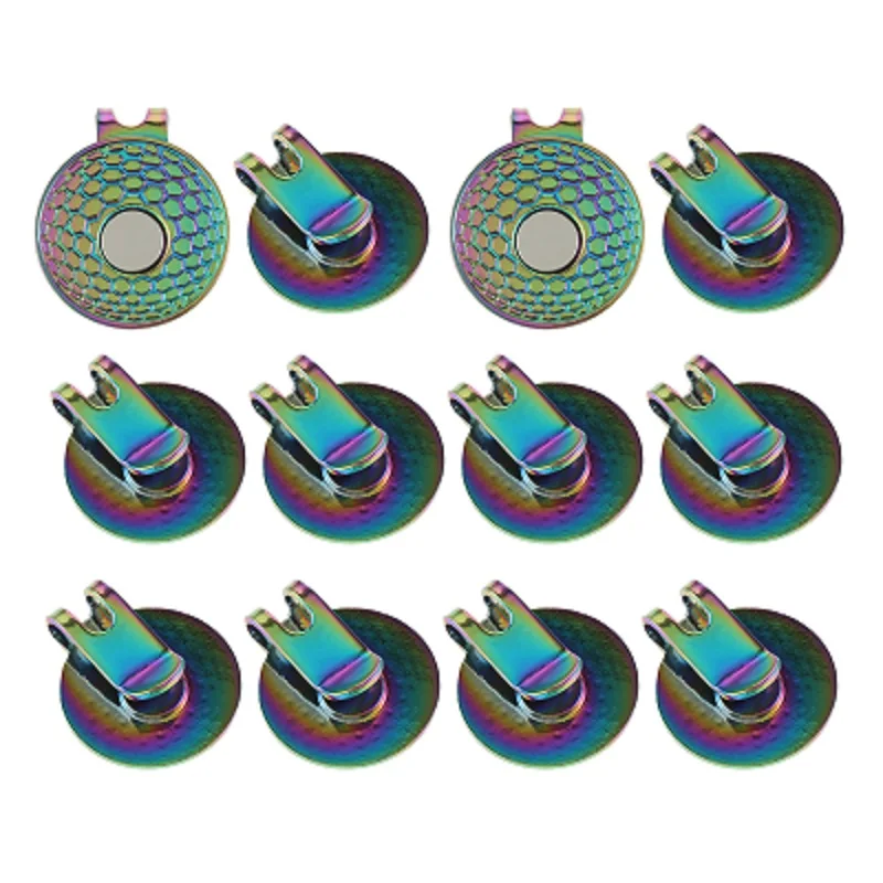 10Pc Zinc Alloy Colorful Golf Ball Marker Magnetic Round Coin Golf Hat Clip Ball Marker Clip Golf Putting Green Accessories 25mm
10Pc Zinc Alloy Colorful Golf Ball Marker Magnetic Round Coin Golf Hat Clip Ball Marker Clip Golf Putting Green Accessories 25mm
