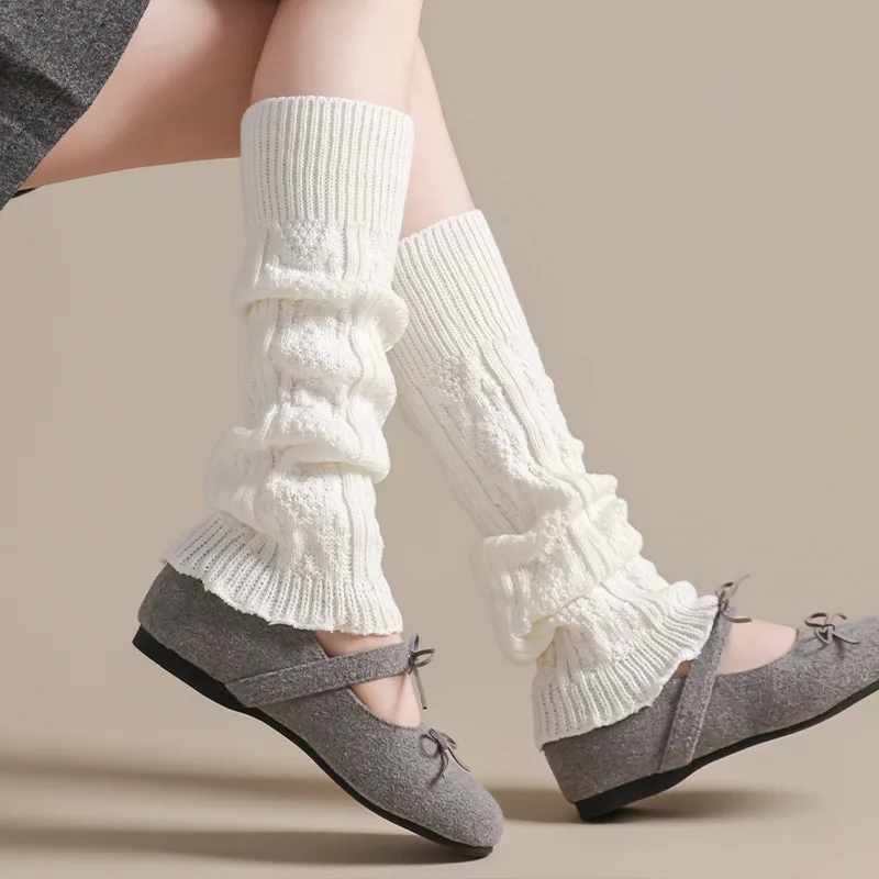 Japanese Women Knitted Cotton Winter Warm Leg Warmers Over Knee Tube JK Pile Socks Socks Ballet Yogurt Leg Cover Long Leg Socks
Japanese Women Knitted Cotton Winter Warm Leg Warmers Over Knee Tube JK Pile Socks Socks Ballet Yogurt Leg Cover Long Leg Socks