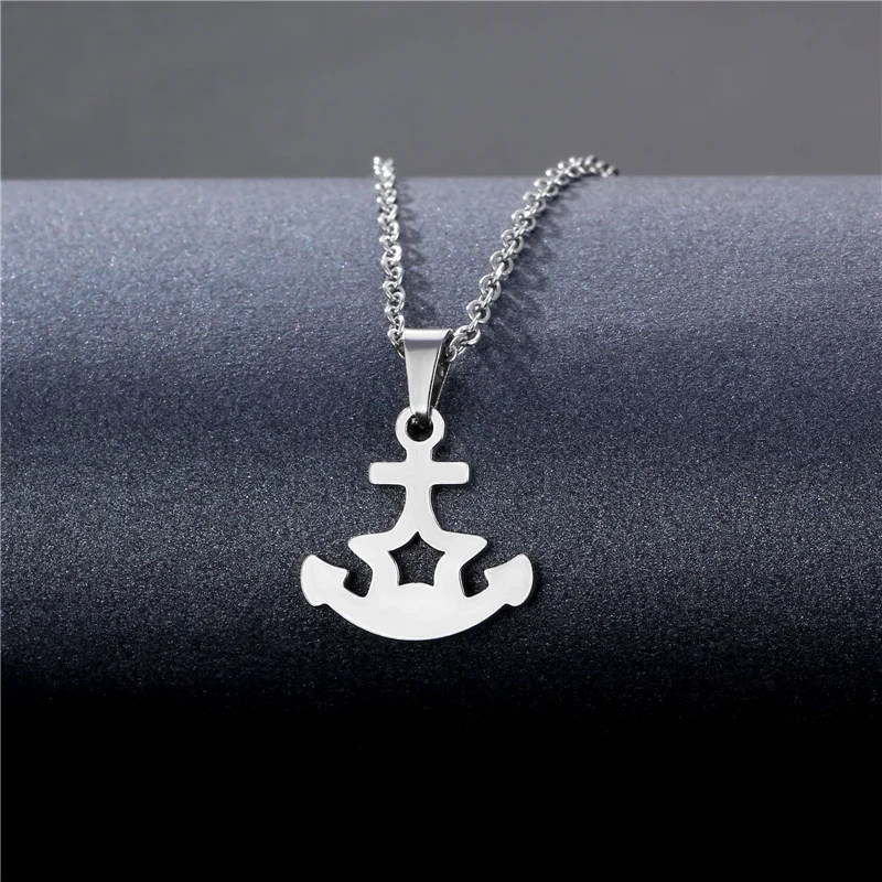 Titanium steel pendant for women - Simple ship anchor stainless steel necklace - New trendy fashion accessory
Titanium steel pendant for women - Simple ship anchor stainless steel necklace - New trendy fashion accessory