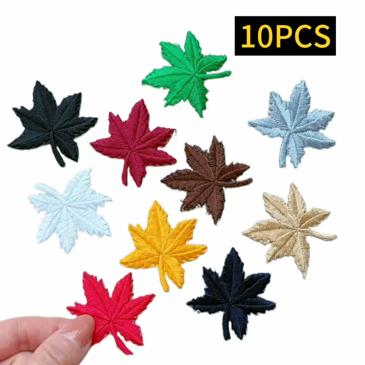 10PCS Vibrant Maple Leaf Embroidered Iron-on Patches, Plant Theme Clothing Sew On Appliques for DIY Bags Hats Shoes Jeans Repair
10PCS Vibrant Maple Leaf Embroidered Iron-on Patches, Plant Theme Clothing Sew On Appliques for DIY Bags Hats Shoes Jeans Repair