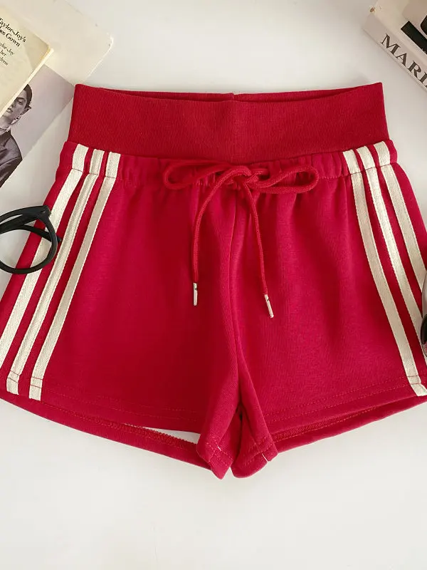 Summer 2026 High Waist Drawstring Casual Striped Women's Wide Leg Pants Hot Shorts Base Layer Versatile Polyester Fiber
Summer 2026 High Waist Drawstring Casual Striped Women's Wide Leg Pants Hot Shorts Base Layer Versatile Polyester Fiber