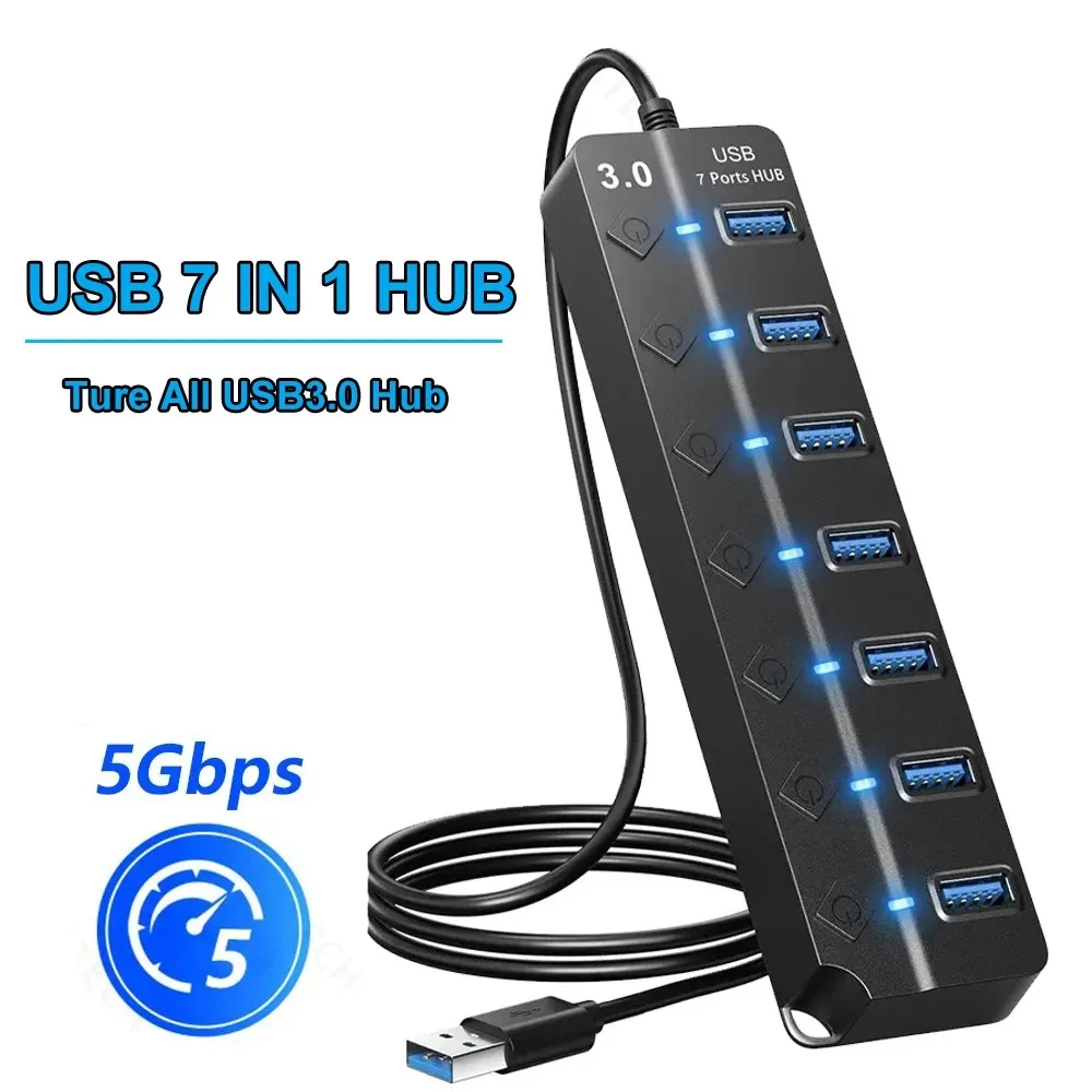 USB-разветвитель, 7 портов, 5 Гбит/с ,USB Hub 3.0 Multiprise USB High Speed Splitter 7 Port 5Gbps Power Adapter USB 2.0 Expander Switch for Computer Accessories
USB-разветвитель, 7 портов, 5 Гбит/с ,USB Hub 3.0 Multiprise USB High Speed Splitter 7 Port 5Gbps Power Adapter USB 2.0 Expander Switch for Computer Accessories