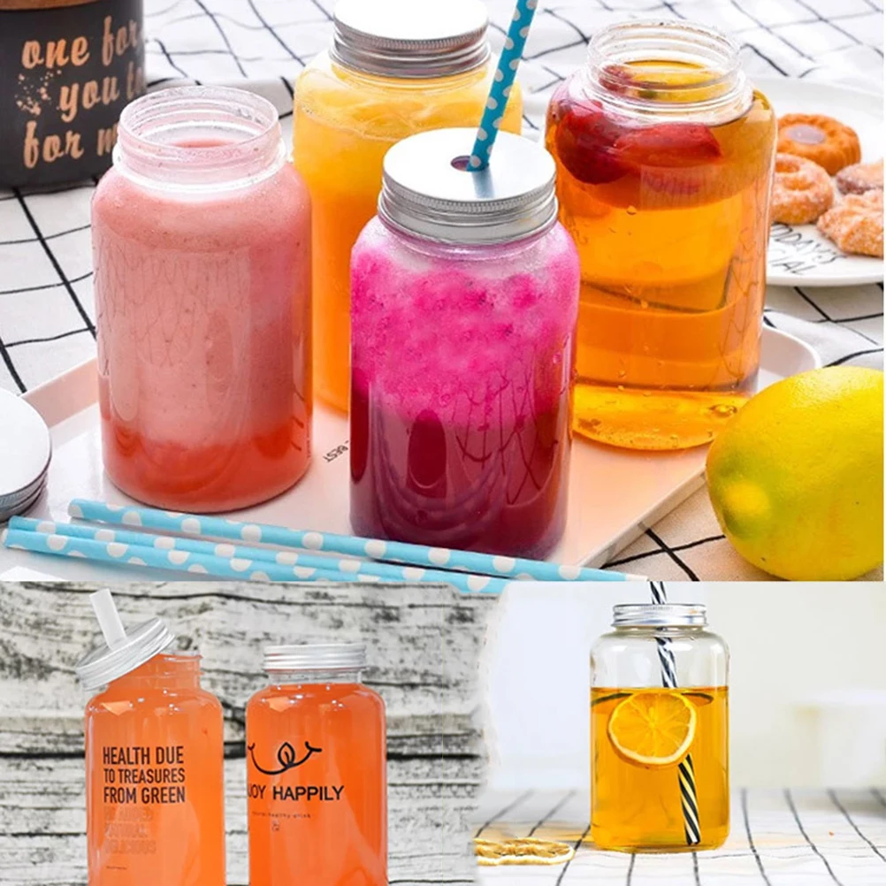 10 Pcs Milk Tea Bottle Thick Food-grade Plastic Portable Water Bottles Aluminum Cap Leakproof Travel Home Kitchen Bar
10 Pcs Milk Tea Bottle Thick Food-grade Plastic Portable Water Bottles Aluminum Cap Leakproof Travel Home Kitchen Bar