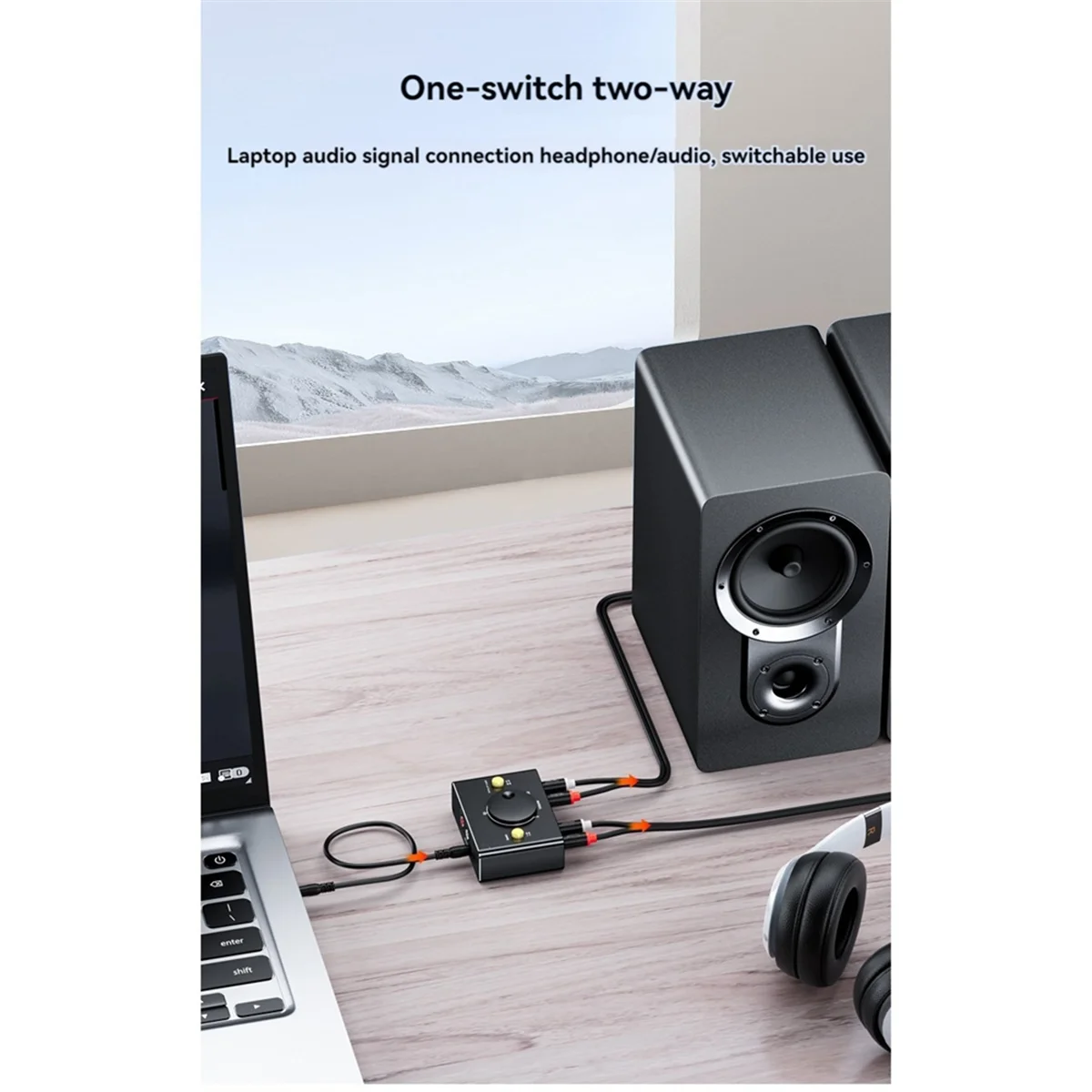 LSJD 3.5mm to 2RCA Audio Switcher Bidrectional Switcher 1 in 2 Out or 2 in 1 Out Dual RCA to 3.5mm Splitter Switcher
LSJD 3.5mm to 2RCA Audio Switcher Bidrectional Switcher 1 in 2 Out or 2 in 1 Out Dual RCA to 3.5mm Splitter Switcher