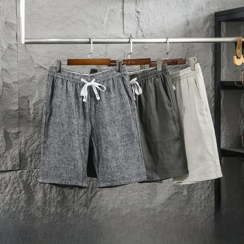 Natural Linen Men's Summer Loose Fit Comfortable Versatile Five-Seven Shorts Straight Leg Breathable Luxury Pre-Worn Style
Natural Linen Men's Summer Loose Fit Comfortable Versatile Five-Seven Shorts Straight Leg Breathable Luxury Pre-Worn Style