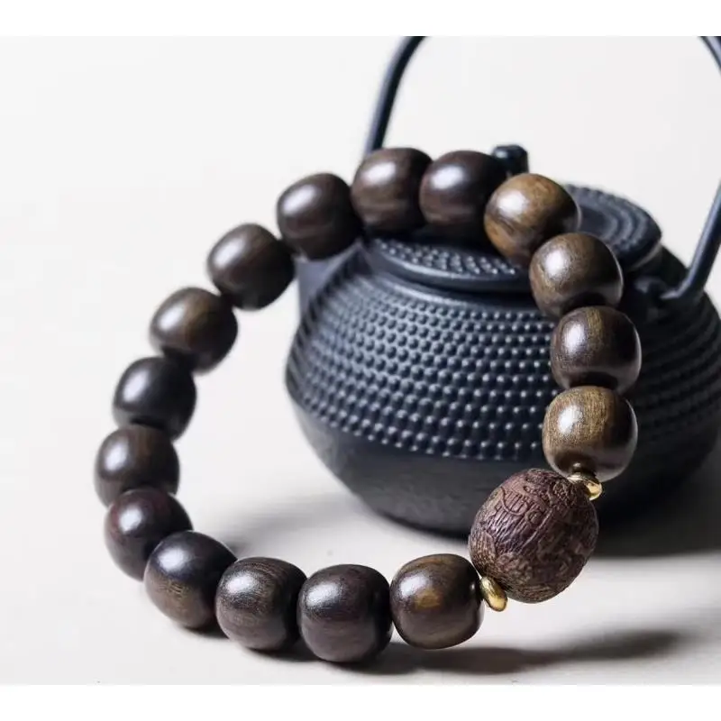 Natural Gongmu Wood Hand-Carved Beads Vintage Tribal Boho Bracelet Ethically Sourced Solid Wood Jewelry for Men & Women
Natural Gongmu Wood Hand-Carved Beads Vintage Tribal Boho Bracelet Ethically Sourced Solid Wood Jewelry for Men & Women