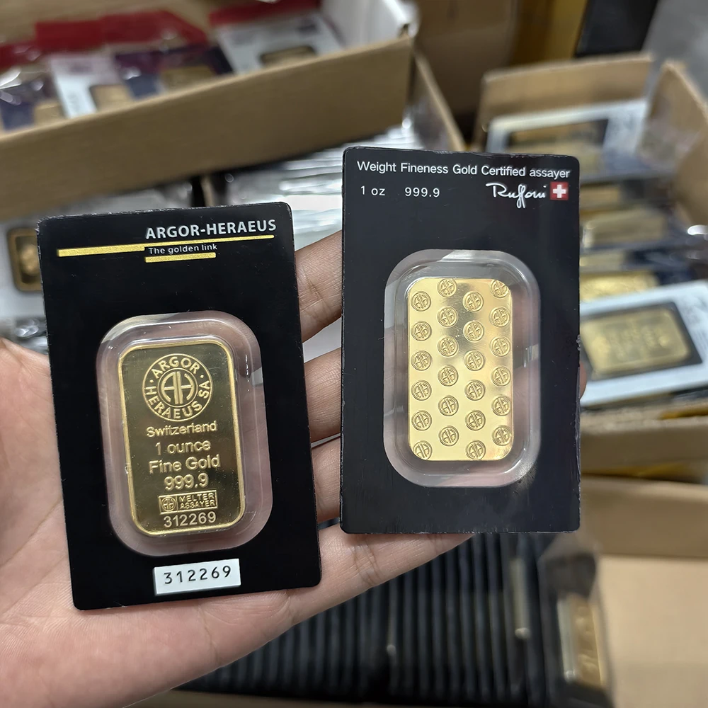 Top Selling Switzerland Gold & Silver Non-Magnetic Bar 1oz/2.5g/5g/10g/20g/50g/100g Copper Bar Metal Crafts Gifts For Collectors
Top Selling Switzerland Gold & Silver Non-Magnetic Bar 1oz/2.5g/5g/10g/20g/50g/100g Copper Bar Metal Crafts Gifts For Collectors