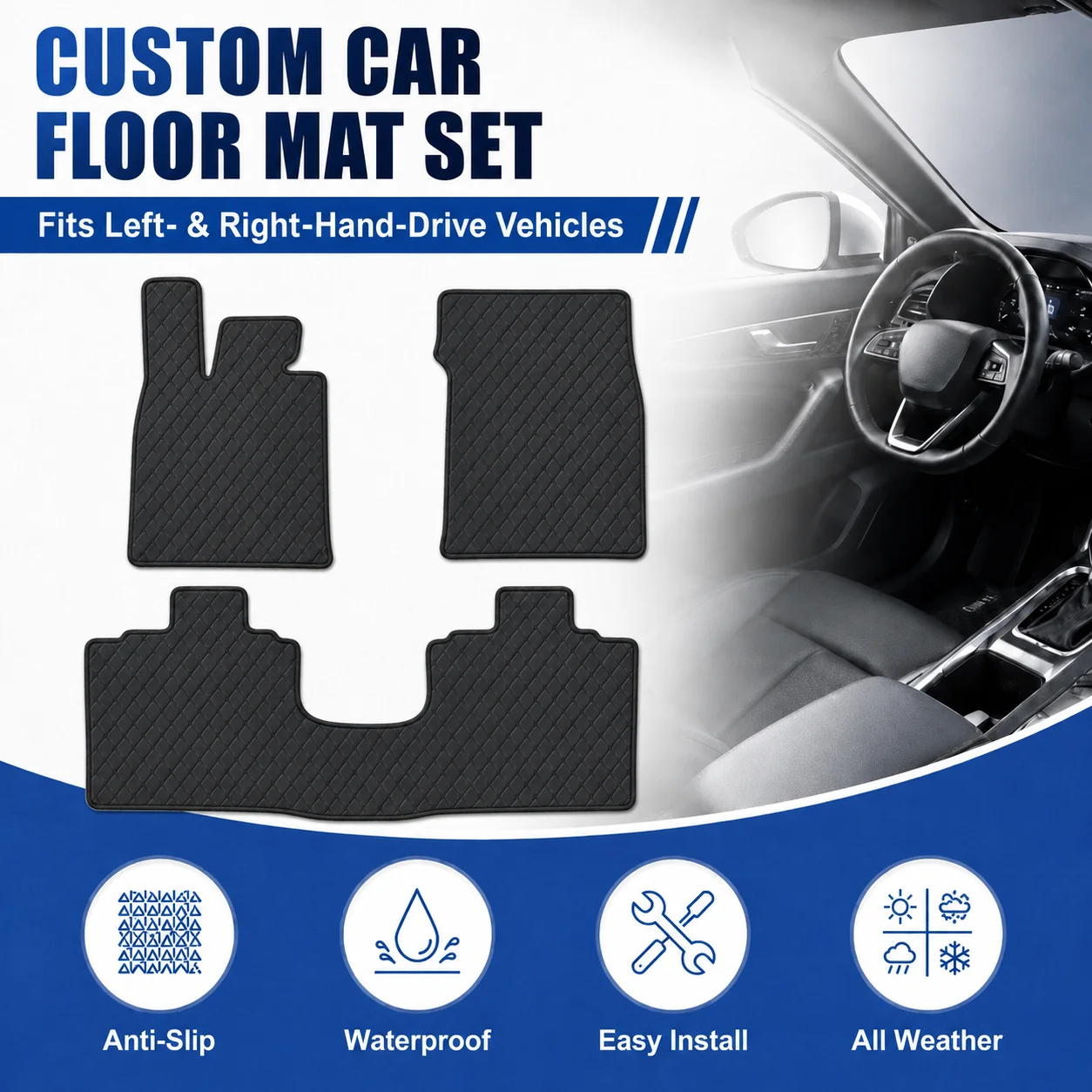 Customized Car Floor Mats for AVATR 12 2023-Current All-Weather Waterproof Anti-slip Flat Floor Liners Car Interior Accessories
Customized Car Floor Mats for AVATR 12 2023-Current All-Weather Waterproof Anti-slip Flat Floor Liners Car Interior Accessories