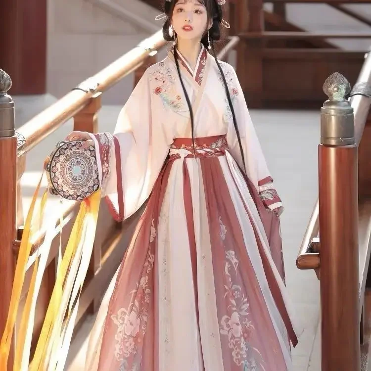 Women Chinese Hanfu Gradient Traditional Embroidery Stage Dance Dress Princess Fairy Ancient Cosplay Costume
Women Chinese Hanfu Gradient Traditional Embroidery Stage Dance Dress Princess Fairy Ancient Cosplay Costume
