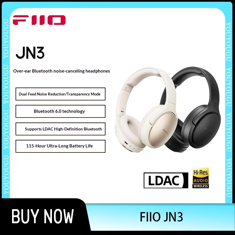 FIIO JN3 Wireless Bluetooth Earphone Over-Ear Headphone ANC Active Noise Reduction LDAC Wired Esports Gaming Earphones Gifts
FIIO JN3 Wireless Bluetooth Earphone Over-Ear Headphone ANC Active Noise Reduction LDAC Wired Esports Gaming Earphones Gifts