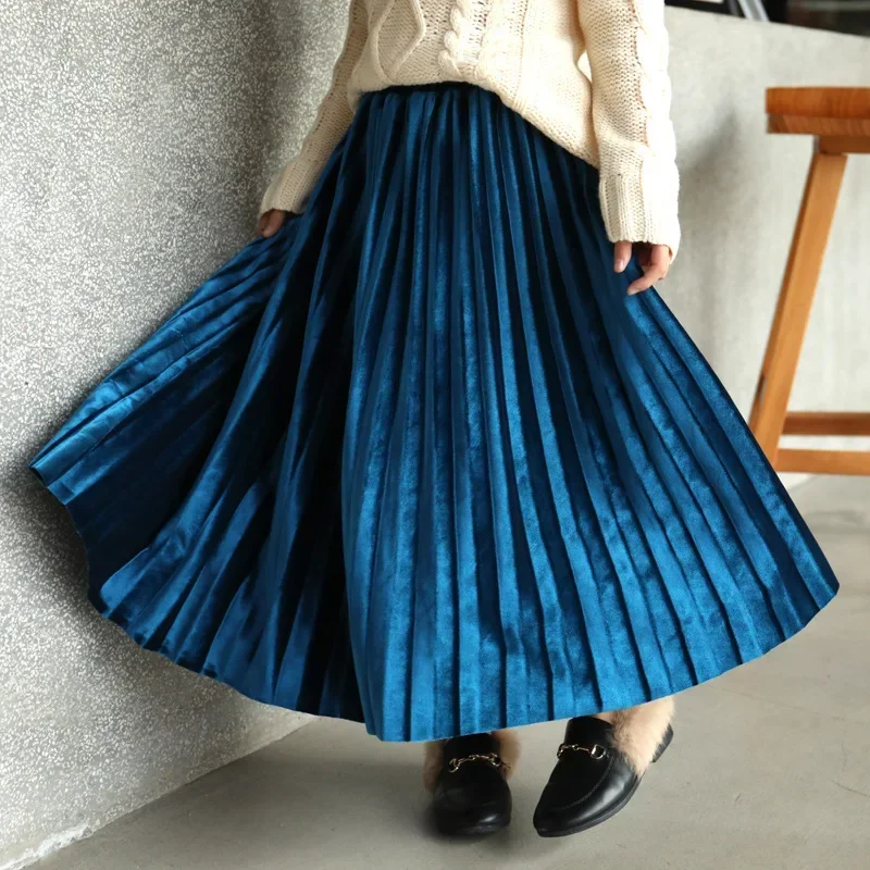 Girls Velvet Pleated Maxi Skirt High Waist A-Line Flowy Dress for Kids Birthday Wedding Holiday School Daily Performance Costume
Girls Velvet Pleated Maxi Skirt High Waist A-Line Flowy Dress for Kids Birthday Wedding Holiday School Daily Performance Costume