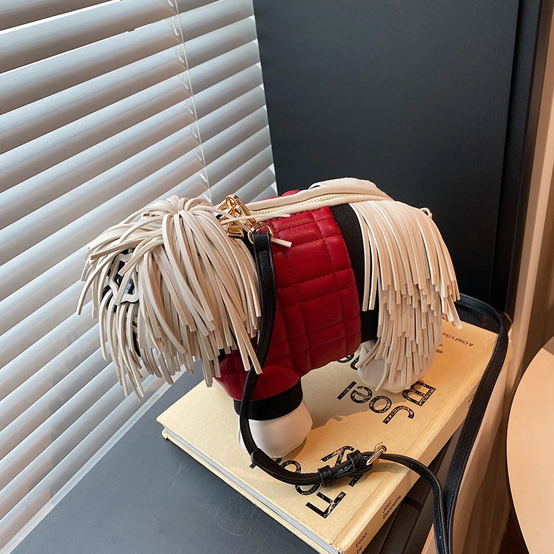 2026 Creative Funny Puppy Shape Crossbody Bags PU Personality Design Sense Tassel Bags Cute Fashion Versatile Women's Handbags
2026 Creative Funny Puppy Shape Crossbody Bags PU Personality Design Sense Tassel Bags Cute Fashion Versatile Women's Handbags