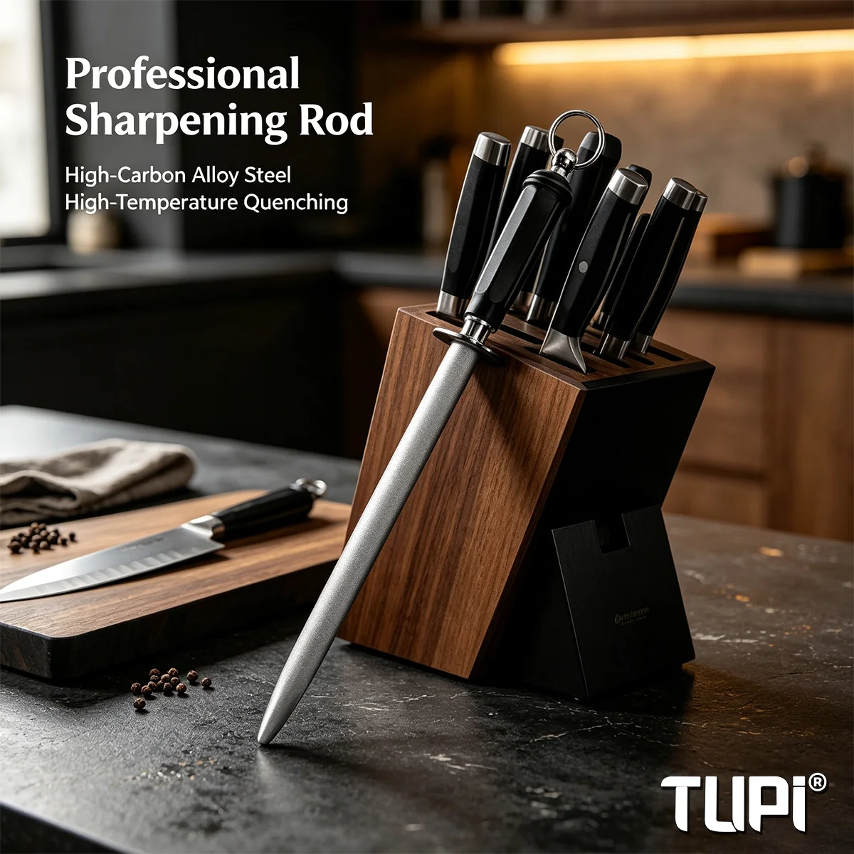 Professional Knife Sharpening high-carbon steel Sharpening Stick Honing Steel For Kitchen Knife Household Stainless Steel Knives
Professional Knife Sharpening high-carbon steel Sharpening Stick Honing Steel For Kitchen Knife Household Stainless Steel Knives