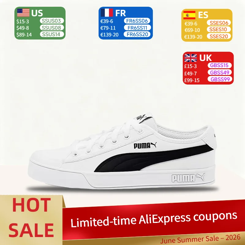 Puma Smash Vulc Simple,Comfortable,Versatile, Breathable, and Lightweight Low-Top Sneakers (Unisex) in Black and White 365968-02
Puma Smash Vulc Simple,Comfortable,Versatile, Breathable, and Lightweight Low-Top Sneakers (Unisex) in Black and White 365968-02