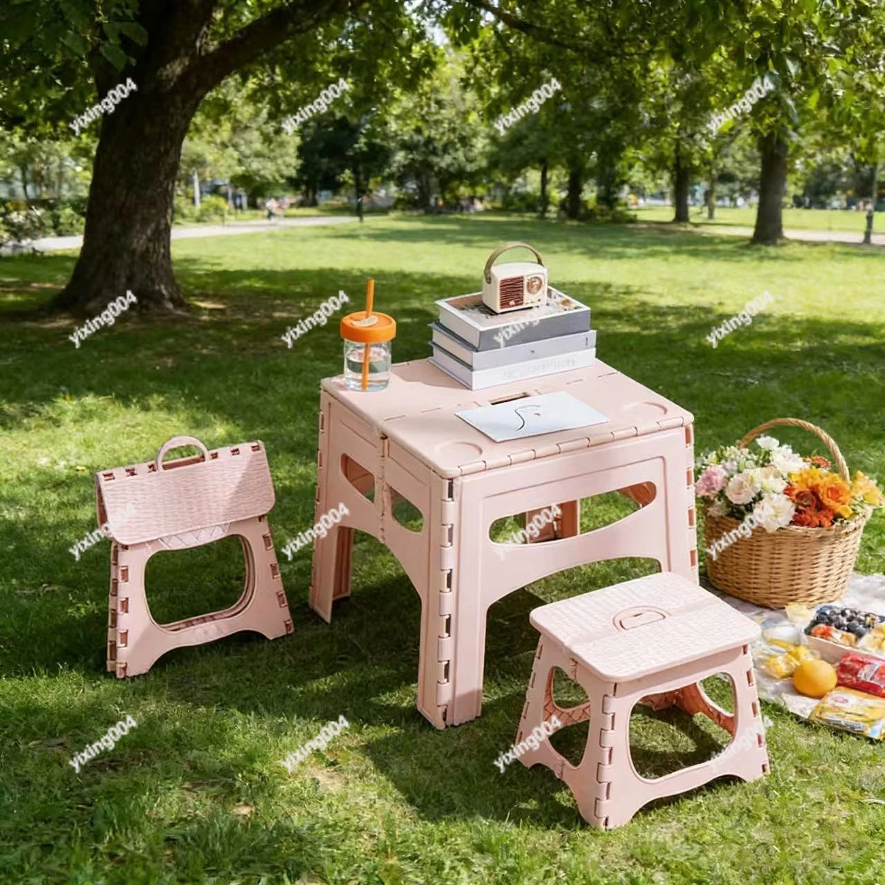 Portable Plastic Folding Table, Kids Study Drawing Desk Set for Picnic Camping Outdoor Travel
Portable Plastic Folding Table, Kids Study Drawing Desk Set for Picnic Camping Outdoor Travel