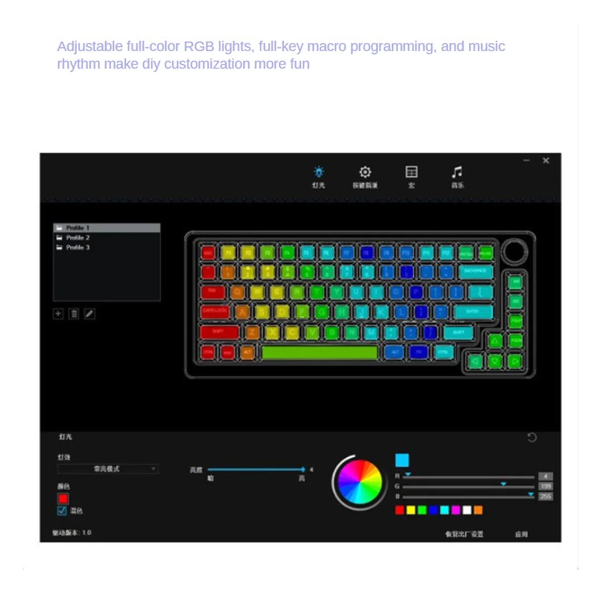 83 Keys Aluminum Mechanical Keyboard Kit Wired RGB Hot Swap Custom Metal Multifunction Gaming Keyboards, BlackJADD
83 Keys Aluminum Mechanical Keyboard Kit Wired RGB Hot Swap Custom Metal Multifunction Gaming Keyboards, BlackJADD