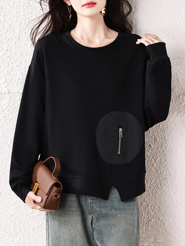 Утягивающий повседневный свободный свитшот большого размера, женский осенний новый свитер, подходящий для любой погоды, круглый Ne Long Sve irt
Утягивающий повседневный свободный свитшот большого размера, женский осенний новый свитер, подходящий для любой погоды, круглый Ne Long Sve irt