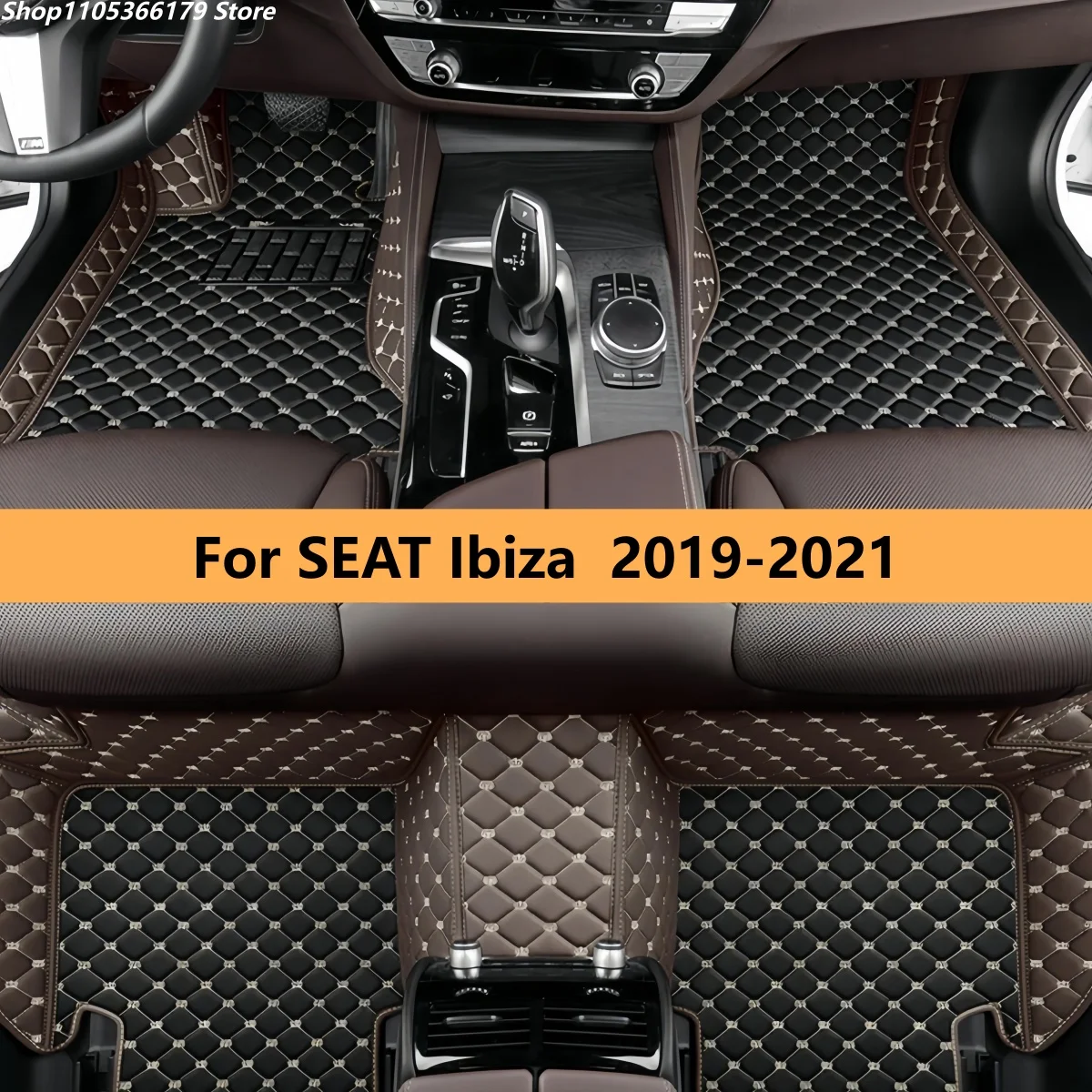Комплект роскошных кожаных автомобильных ковриков для SEAT Ibiza 2019-2021: полный набор аксессуаров для авто, кожаные коврики для ног, ковровые покрытия для пола.
Комплект роскошных кожаных автомобильных ковриков для SEAT Ibiza 2019-2021: полный набор аксессуаров для авто, кожаные коврики для ног, ковровые покрытия для пола.